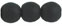 Round Beads 8mm (loose) : Matte - Jet