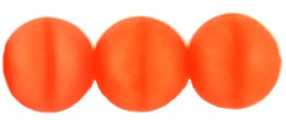 Round Beads 8mm (loose) : Matte - Milky Orange