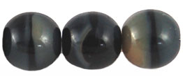 Round Beads 10mm (loose) : Black, Gray Biege