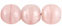 Round Beads 10mm (loose) : Pink Swirl