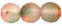 Round Beads 10mm (loose) : Double Luster Colour - Etching