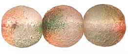 Round Beads 10mm (loose) : Double Luster Colour - Etching