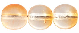Round Beads 10mm (loose) : Orange Half Luster - Crystal
