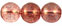 Round Beads 10mm (loose) : Double Luster - Pink-Gold