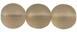 Round Beads 10mm (loose) : Matte - Lt Smoky Topaz