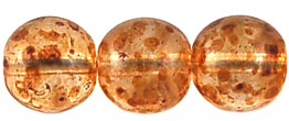 Round Beads 10mm (loose) : Crystal - Picasso