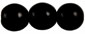 Round Beads 12mm (loose) : Jet