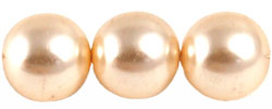 Round Beads 12mm (loose) : Pearl Coat - Vanilla