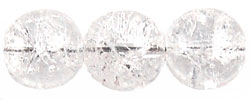 Round Beads 12mm (loose) : Crackle - Crystal