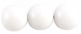 Round Beads 13mm (loose) : White