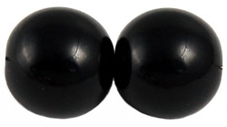 Round Beads 18mm (loose) : Jet