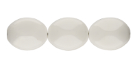 Sided Oval 14/11mm : White
