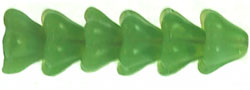 Bell Flower 6/8mm (loose) : Milky Dk Peridot