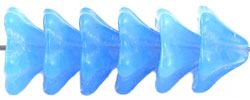 Trumpet Flower 8/13mm (loose) : Milky Sapphire