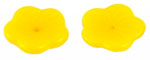 Flower 12mm (loose) : Opaque Yellow