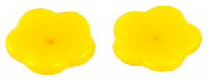 Flower 12mm (loose) : Opaque Yellow