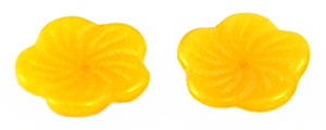 Flower 12mm (loose) : Opaque Yellow