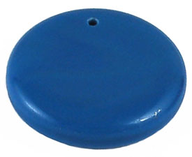 Pendant Coin (loose) : Opaque Blue