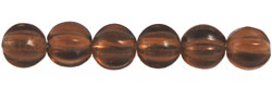 Melon Round 7mm (loose) : Smoky Topaz