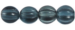 Melon Round 8mm (loose) : Montana Blue