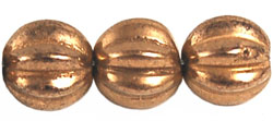 Melon Round 10mm (loose) : Bronze