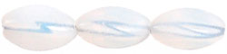 Wavy Oval 13/9mm (loose) : Milky White