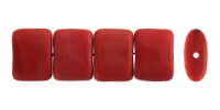 Puff rectangle 8x11mm: Matte -  Opaque Red