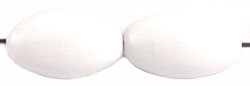 Oval 18/11mm (loose) : White