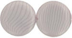 Medallion Bead 28mm (loose) : Opaque Striped Lilac
