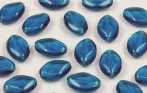 Flat Oval 18/12mm (loose) : Capri Blue