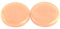Coin 20mm (loose) : Opaque Striped Biege