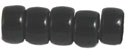 Roll Beads 6mm (loose) : Jet
