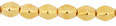 Pinch Beads 5mm (loose) : 24K Gold Plate
