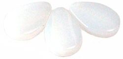 Flat Drop 12/18mm (loose) : Milky White