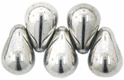 Tear Drops 4/6mm (loose) : Silver