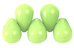 Tear Drops 4/6mm (loose) : Milky Dk Peridot