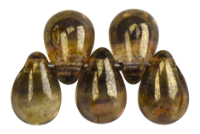 Tear Drops 5/7mm (loose) : Luster - Transparent Gold/Smokey Topaz
