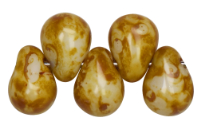Tear Drops 8/6mm (loose) :  Alabaster - Picasso