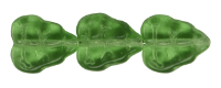 Small Leaves 10/8mm Vertical Hole (loose) : Prairie Green