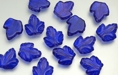 Large Vertical Leaves 15/12mm (loose) : Coated - Cobalt