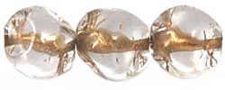 7mm (loose) : Crystal - Lt Gold-Lined