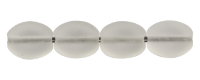 Flat oval 8/6mm (loose) : Matte - Crystal
