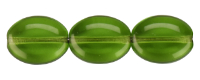 Flat oval 12/9mm (loose) : Lime Green