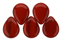 Pear Shaped Drops 12/16mm (loose) : Opaque Red