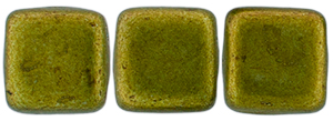 CzechMates Tile Bead 6mm (loose) : ColorTrends: Saturated Metallic Meadowlark