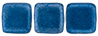 CzechMates Tile Bead 6mm (loose) : ColorTrends: Saturated Metallic Little Boy Blue