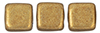 CzechMates Tile Bead 6mm (loose) : ColorTrends: Saturated Metallic Ceylon Yellow