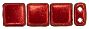 CzechMates Tile Bead 6mm (loose) : ColorTrends: Saturated Metallic Merlot
