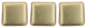 CzechMates Tile Bead 6mm (loose) : ColorTrends: Sueded Gold Cloud Dream