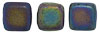 CzechMates Tile Bead 6mm (loose) : Matte - Iris - Green